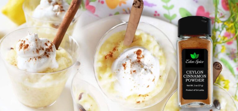 Creamy Ceylon Cinnamon Rice Pudding
